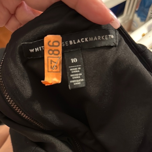 WHBM Black A-line Scoop Neck Dress - Picture 2 of 9